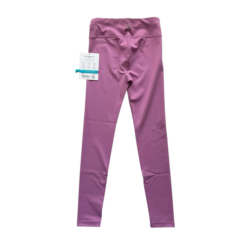 NWT Athleta Girl Mauve Chit Chat Full Length Leggings Size S(7) - Picture 3 of 4